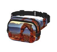 Waist Pack for Men Women Crossbody Belt Bag Arches National Park Waist Bag Travel Fanny Pack Bum Bags, Black, One Size