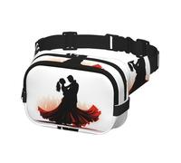 Waist Pack for Men Women Crossbody Belt Bag Ballroom Dance Waist Bag Travel Fanny Pack Bum Bags, Black, One Size
