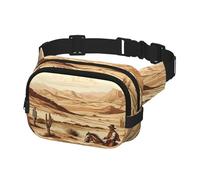 Waist Pack for Men Women Crossbody Belt Bag Cowboys Riding Horses Waist Bag Travel Fanny Pack Bum Bags, Black, One Size