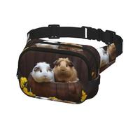 Waist Pack for Men Women Crossbody Belt Bag guinea pigs Waist Bag Travel Fanny Pack Bum Bags, Black, One Size