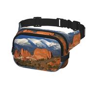 Waist Pack for Men Women Crossbody Belt Bag Pikes Peak Colorado Waist Bag Travel Fanny Pack Bum Bags, Black, One Size