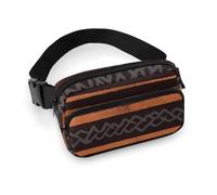 Waist Pack for Women Crossbody African Mud Cloth TribalBelt Bag Zipper Pockets Adjustable Strap Waist Wallet Hip Pack for Traveling Cycling Running Hiking, style, 20x13cm