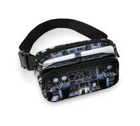 Waist Pack for Women Crossbody Airplane CockpitBelt Bag Zipper Pockets Adjustable Strap Waist Wallet Hip Pack for Traveling Cycling Running Hiking, style, 20x13cm