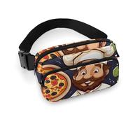 Waist Pack for Women Crossbody Chef PizzaBelt Bag Zipper Pockets Adjustable Strap Waist Wallet Hip Pack for Traveling Cycling Running Hiking, style, 20x13cm