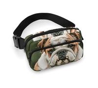 Waist Pack for Women Crossbody Cute English BulldogBelt Bag Zipper Pockets Adjustable Strap Waist Wallet Hip Pack for Traveling Cycling Running Hiking, style, 20x13cm