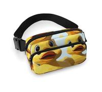 Waist Pack for Women Crossbody Cute Yellow Rubber DuckyBelt Bag Zipper Pockets Adjustable Strap Waist Wallet Hip Pack for Traveling Cycling Running Hiking, style, 20x13cm
