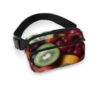 Waist Pack for Women Crossbody Fresh Fruits And VegetablesBelt Bag Zipper Pockets Adjustable Strap Waist Wallet Hip Pack for Traveling Cycling Running Hiking, style, 20x13cm
