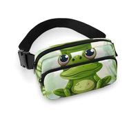 Waist Pack for Women Crossbody Frog In A PondBelt Bag Zipper Pockets Adjustable Strap Waist Wallet Hip Pack for Traveling Cycling Running Hiking, style, 20x13cm
