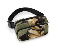 Waist Pack for Women Crossbody German Shepherd DogBelt Bag Zipper Pockets Adjustable Strap Waist Wallet Hip Pack for Traveling Cycling Running Hiking, style, 20x13cm