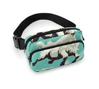 Waist Pack for Women Crossbody Goat FrolicBelt Bag Zipper Pockets Adjustable Strap Waist Wallet Hip Pack for Traveling Cycling Running Hiking, style, 20x13cm
