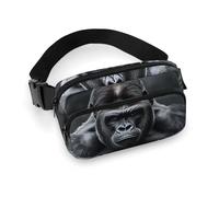 Waist Pack for Women Crossbody Gorilla on The GroundBelt Bag Zipper Pockets Adjustable Strap Waist Wallet Hip Pack for Traveling Cycling Running Hiking, style, 20x13cm