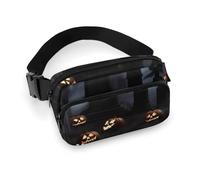 Waist Pack for Women Crossbody Gothic Happy HalloweenBelt Bag Zipper Pockets Adjustable Strap Waist Wallet Hip Pack for Traveling Cycling Running Hiking, style, 20x13cm
