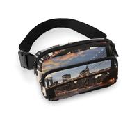 Waist Pack for Women Crossbody New York BridgeBelt Bag Zipper Pockets Adjustable Strap Waist Wallet Hip Pack for Traveling Cycling Running Hiking, style, 20x13cm
