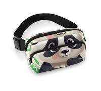 Waist Pack for Women Crossbody Panda StarBelt Bag Zipper Pockets Adjustable Strap Waist Wallet Hip Pack for Traveling Cycling Running Hiking, style, 20x13cm