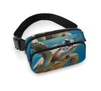 Waist Pack for Women Crossbody Sea TurtleBelt Bag Zipper Pockets Adjustable Strap Waist Wallet Hip Pack for Traveling Cycling Running Hiking, style, 20x13cm