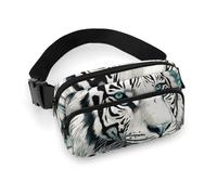 Waist Pack for Women Crossbody Tiger in JungleBelt Bag Zipper Pockets Adjustable Strap Waist Wallet Hip Pack for Traveling Cycling Running Hiking, style, 20x13cm