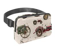 Waist Pack for Women Men, Outdoor Waist Bag Fanny Pack, Slim Running Belt Bum Bag for Walking Jogging Hiking Traveling Workout - Vintage Tractors Farm Machinery