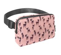 Waist Pack for Women Men, Outdoor Waist Bag Fanny Pack, Slim Running Belt Bum Bag for Walking Jogging Hiking Traveling Workout - Cute Sika Deer Pattern