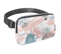 Waist Pack for Women Men, Outdoor Waist Bag Fanny Pack, Slim Running Belt Bum Bag for Walking Jogging Hiking Traveling Workout - Memphis Style Printing