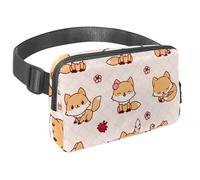 Waist Pack for Women Men, Outdoor Waist Bag Fanny Pack, Slim Running Belt Bum Bag for Walking Jogging Hiking Traveling Workout - Good Cute Fox