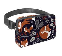 Waist Pack for Women Men, Outdoor Waist Bag Fanny Pack, Slim Running Belt Bum Bag for Walking Jogging Hiking Traveling Workout - Fox Family Mon and Baby