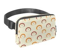 Waist Pack for Women Men, Outdoor Waist Bag Fanny Pack, Slim Running Belt Bum Bag for Walking Jogging Hiking Traveling Workout - Cartoon Cute Hedgehog