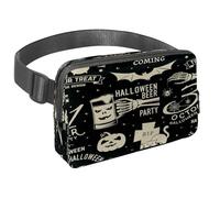 Waist Pack for Women Men, Outdoor Waist Bag Fanny Pack, Slim Running Belt Bum Bag for Walking Jogging Hiking Traveling Workout - Halloween Skeleton Hand Grave