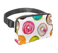 Waist Pack for Women Men, Outdoor Waist Bag Fanny Pack, Slim Running Belt Bum Bag for Walking Jogging Hiking Traveling Workout - Colored Macaron Dessert