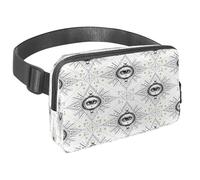 Waist Pack for Women Men, Outdoor Waist Bag Fanny Pack, Slim Running Belt Bum Bag for Walking Jogging Hiking Traveling Workout - Sacred Geometry Eye