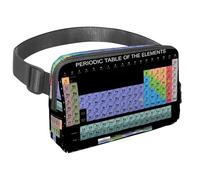 Waist Pack for Women Men, Outdoor Waist Bag Fanny Pack, Slim Running Belt Bum Bag for Walking Jogging Hiking Traveling Workout - Periodic Table of The Elements