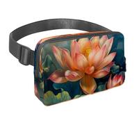 Waist Pack for Women Men, Outdoor Waist Bag Fanny Pack, Slim Running Belt Bum Bag for Walking Jogging Hiking Traveling Workout - Blossoming Lotus