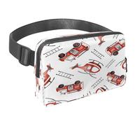 Waist Pack for Women Men, Outdoor Waist Bag Fanny Pack, Slim Running Belt Bum Bag for Walking Jogging Hiking Traveling Workout - Fire Truck Helicopter Rescue Ladder