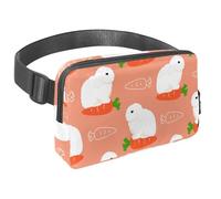 Waist Pack for Women Men, Outdoor Waist Bag Fanny Pack, Slim Running Belt Bum Bag for Walking Jogging Hiking Traveling Workout - Mini French Lop Rabbit
