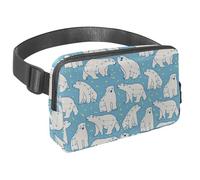 Waist Pack for Women Men, Outdoor Waist Bag Fanny Pack, Slim Running Belt Bum Bag for Walking Jogging Hiking Traveling Workout - Ursa Minor Polar Bear Pattern