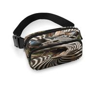 Waist Pack Funny Zebra Printed Butt Pack Fanny Pack Hip Bum Bag for Workout Traveling Casual Running Hiking Cycling, Funny Zebra, 7.9 X 5.1 in