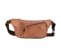 Waist Pack Genuine Leather Waist Bag Men Women's Belt Bag Casual Waist Packs for Pouch Travel Chest Bag for Walking Jogging