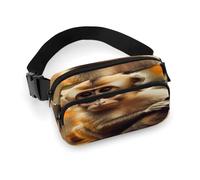Waist Pack Monkey on Tree Printed Butt Pack Fanny Pack Hip Bum Bag for Workout Traveling Casual Running Hiking Cycling, Monkey on Tree, 7.9 X 5.1 in