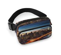 Waist Pack New York City Scenery Printed Butt Pack Fanny Pack Hip Bum Bag for Workout Traveling Casual Running Hiking Cycling, New York City Scenery, 7.9 X 5.1 in