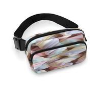 Waist Pack Pile of Marshmallows Printed Butt Pack Fanny Pack Hip Bum Bag for Workout Traveling Casual Running Hiking Cycling, Pile of Marshmallows, 7.9 X 5.1 in
