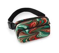Waist Pack Psychedelic Swirl Pattern Printed Butt Pack Fanny Pack Hip Bum Bag for Workout Traveling Casual Running Hiking Cycling, Psychedelic Swirl Pattern, 7.9 X 5.1 in