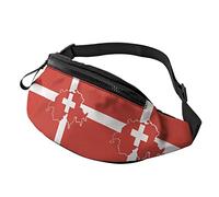 Waist Pack Switzerland Swiss Map Flag, Sports Waist Pouch Adjustable Travel Pack Premium Waistpacks for Activities Gym Workout