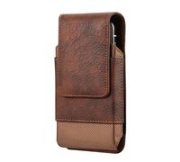 Waist Pack Vertical Design Nonslip Belt Loop Multi Functional Card Holders Phone Storage for Outdoor Activities Sport Utility Belt Bag, Coffee Color, L, Mass Beauty