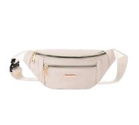Waist Pack Waist Bags for Women Oxford Leisure Waist Bag Shoulder Crossbody Chest Bags Handbags Messenger Belt Bags for Walking Jogging(White)