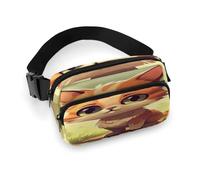 Waist Pack Walking Cat Printed Butt Pack Fanny Pack for Men Women Workout Traveling Casual Running Hiking Cycling Hip Bum Bag with Adjustable Strap for Outdoors, Walking Cat, 7.9 X 5.1 in