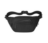 Waist Pack, Waterproof Crossbody Bag, Running Belt Bag for Walking Hiking Travel Mountain Climbing Cycling, Black, Classique