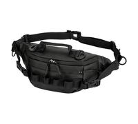Waist Pack: Waterproof Outdoor Tackle Bag, Adjustable Strap Utility Bag | Multi Pocket Storage Gear, Lightweight Organizer, Pack, Black, Consulte la descripción, See description