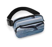 Waist Pack Whale Tail Printed Butt Pack Fanny Pack Hip Bum Bag for Workout Traveling Casual Running Hiking Cycling, Whale Tail, 7.9 X 5.1 in