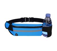 Waist Packs - Running Fanny Pack with Cell Phone Holder - Water Resistant, Adjustable Belt, Includes Water Bottle Pocket - Perfect for Fitness Enthusiasts, Both Men & Women, Deed Blue