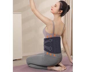 Waist Pulse Massager Belt, Electric Heating Abdominal Vibration Massage Belt, Multifunctional Physiotherapy Device for Back Lumbar Pain Relief, Home Use