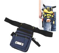 Waist Tool Bag, Leather Tool Pouch, Electrical Maintenance Work Pouch Bag, Adjustable Multi Functional Belt Pocket Pouch, Drywall Utility Work Bag, Carpenters Construction Toolbelt